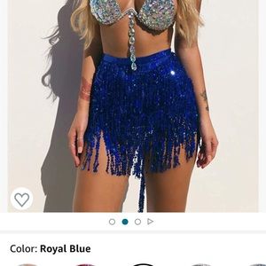 Sparkly Midnight Blue Skirt